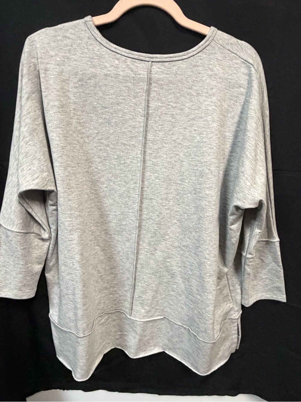 SPANX Heather Gray Relaxed Crewneck Sweatshirt